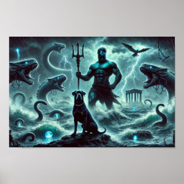 Poseidon Creation och Rottweiler Guardian Poster