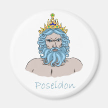 Poseidon - den grekiska guden av Sea magnet