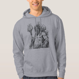 Poseidon God of the Sea Mythology Sketch Art Hoodi Hoodie