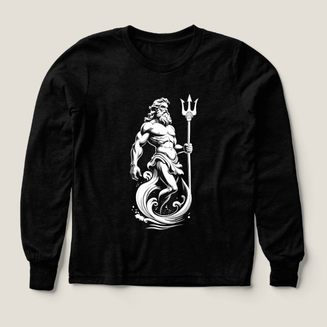Poseidon God of the Sea T Shirt (Design framsida)