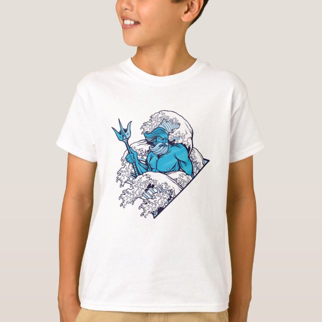 Poseidon God T Shirt (Framsida)