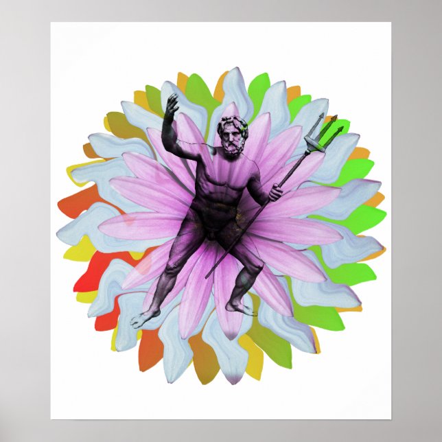 Poseidon, gud av havet och berget Olympus Poster (Framsidan)