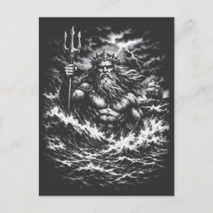 Poseidon — Härskare över djupet av BurnsInHell Vykort