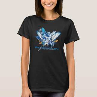 Poseidon Neptunus Havsgud och Surfning Grekiska My T Shirt
