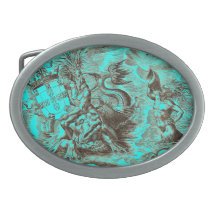 Poseidon och delfinvärldskarta