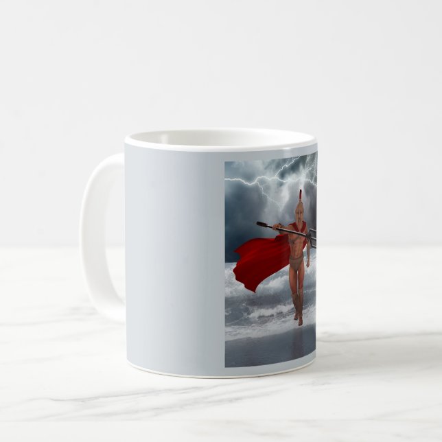 Poseidon Sea God Kaffemugg (Framsida vänster)