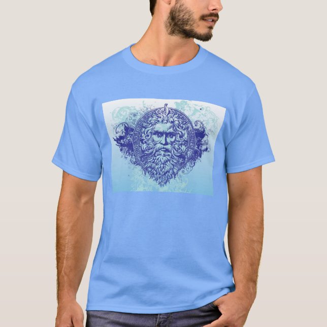 Poseidon skjorta t-shirt (Framsida)