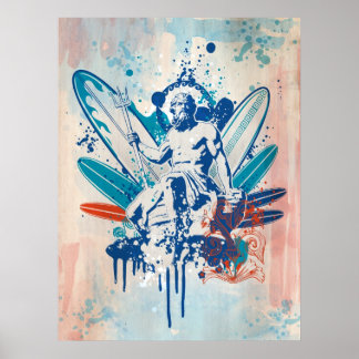 poseidon surfer poster
