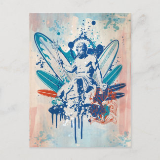 poseidon surfer vykort
