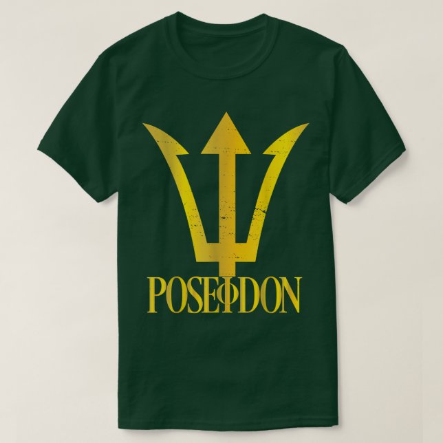 Poseidon Trident Ancient Greece Power Symbol Sea G T Shirt (Design framsida)