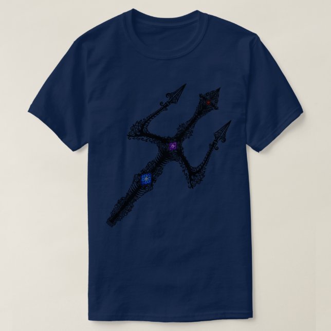 Poseidon trident fork t shirt (Design framsida)