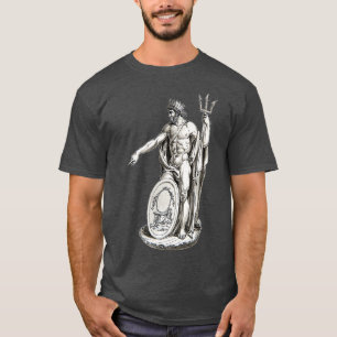Poseidon Trident grekiska Gud Mythology T Shirt
