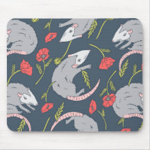 Posends and Poppy Flower Mousepad