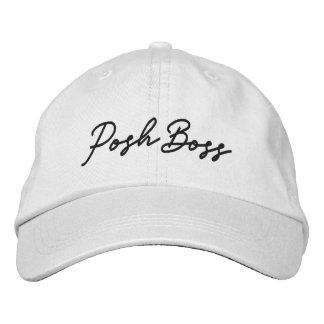 Poséoneball Cap med vit broiderkula från Chef Broderad Keps