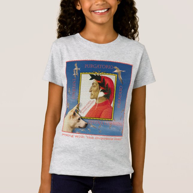 Poserar med Dante Alighieri T-Shirt (Framsida)