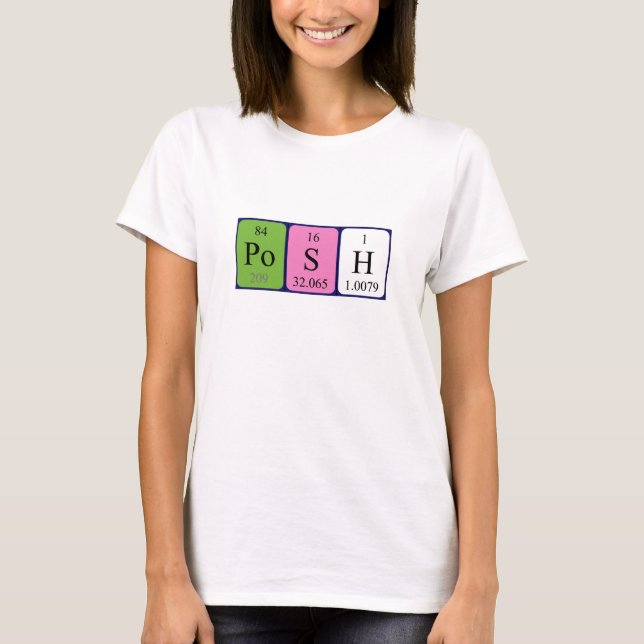 Poseric bord namn shirt t shirt (Framsida)