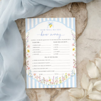 Posey Hur Väl Känner Du Mamma Spelet Inbjudningar