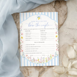 Posey Hur väl känner du paret-spelet Inbjudningar