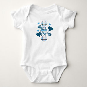 Posh Argyle Hearts Collage T Shirt