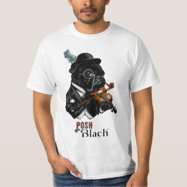 Posh Black Frenchie Bulldog T Shirt