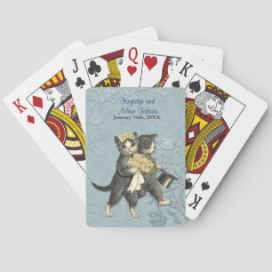Posh Cats Bröllopskort Spelkort