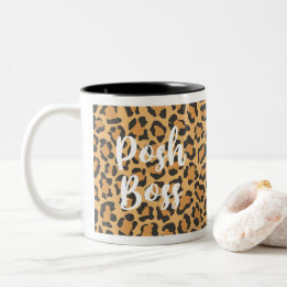 Posh Chef Leopard tryckt kaffe Mugg