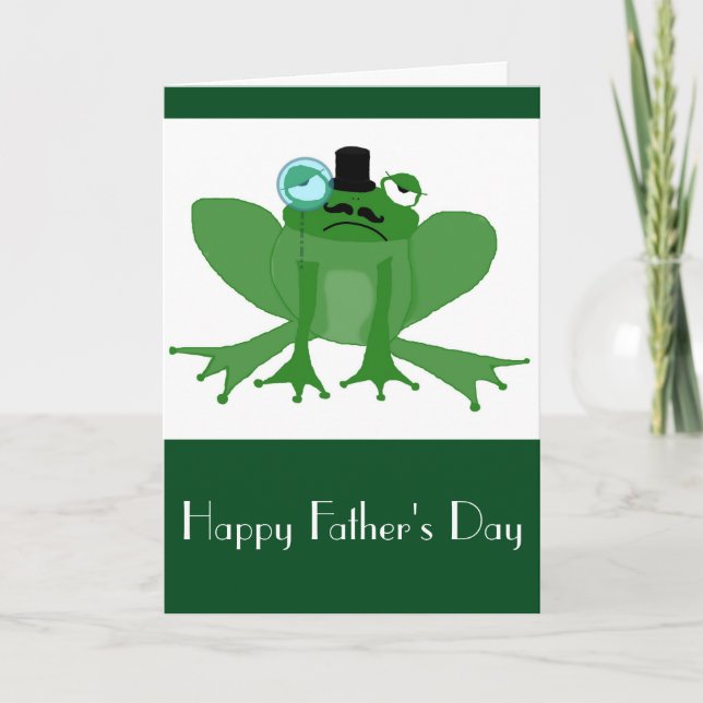 Posh Frog Fars dag Card Kort (Framsida)