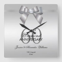 Posh Gem Bow & Ribbon 60-årsdagen Bröllop