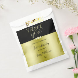 Posh Guld & Black Elegant Diamonds 40:e födelsedag