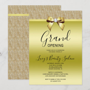 Posh Jewel Bow Grand Open Inbjudningar