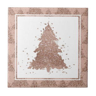 Posh Julgran Glam Ro Guld Luxurious Kakelplatta
