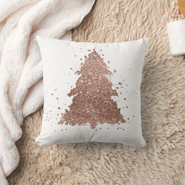 Posh Julgran | Glam Ro Guld Splatter ter Kudde (Filt)