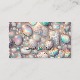 Posh Luxury Opal Iridescent Style Visitkort
