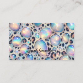 Posh Luxury Opal Iridescent Style Visitkort