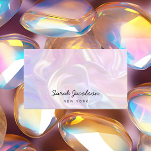 Posh Lyx Opal Iridescent Stil Visitkort