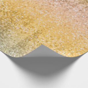 Posh lyxiga guld- glittersequins presentpapper