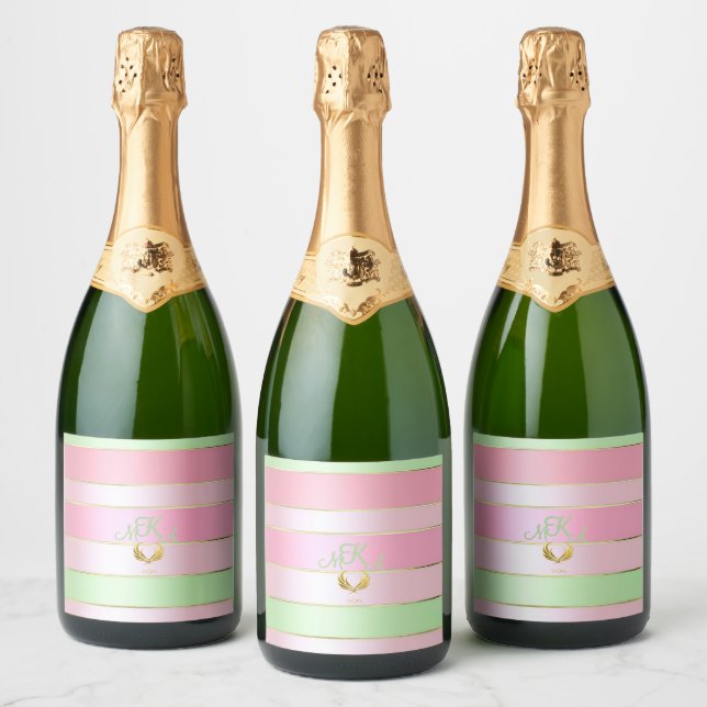 Posh Pastel Pink and Mint Green  (Flaskor)