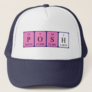 Posh Periodisk bord namn hat Keps