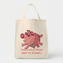 Posh Piggy Goes Shopping (Personlig) Tygkasse