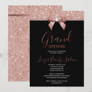 Posh Ro Guld Jewel Bow Grand Open Inbjudningar
