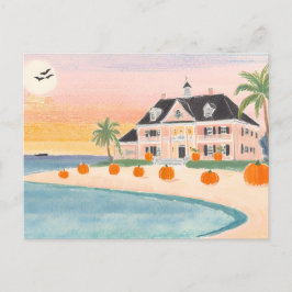 Posh Rosa Beach House på Halloween - vykort