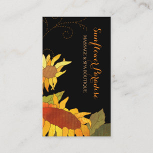 Posh Sunblommor Spa Boutique Affärskort Visitkort