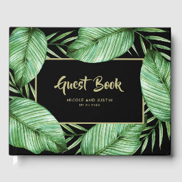 Posh Tropical Vibe Bröllop Gästböcker