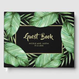 Posh Tropical Vibe Bröllop Gästböcker
