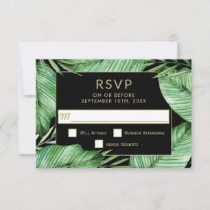 Posh Tropical Vibe Bröllop OSA Kort