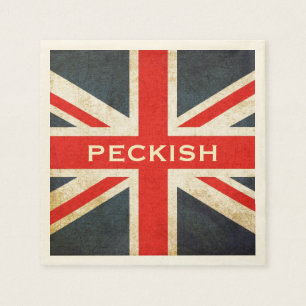 Posh Union Jack Peckish Party Napkins Pappersservett