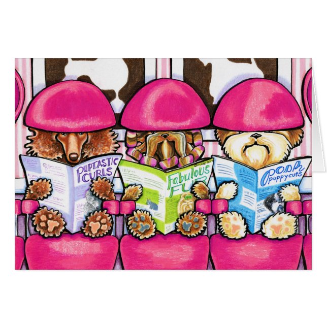 Posh Valp Salon Hälsningskort (Framsidan Horizontal)