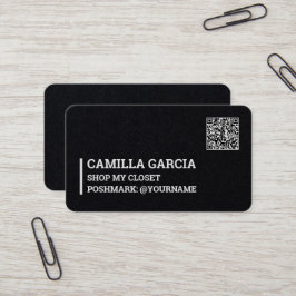 Poshmark-Anpassningsbar QR Visitkort