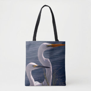 Posing Egrets Tygkasse