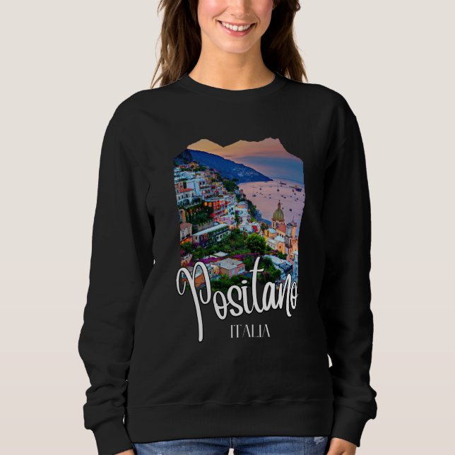 Positano Amalfi Coast T Shirt (Framsida)